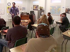 Busty Latina Gets Rammed In The Classroom