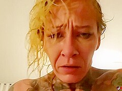 Inked-up, Rough-looking Bitch Amanda Doll Gets Fucked In Pov