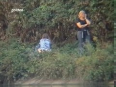 Real girls in turns spied pissing outdoor