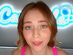 Lucy Foxx - Cute Amateur Teen 18+ Oils Up And Fucks Herself Till Messy