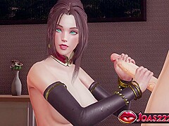 Car Toon In 3d Hentai Featuring Big Tits Anna In Nylon Stockings - Free-hands Sloppy Blowjob, Titfuc