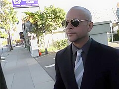 Bethany Benz takes two cocks