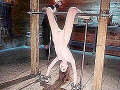 Bdsm Skinny Teenager 18+ Gets Rough Body And Cunt Torment By M
