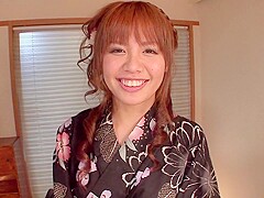 Japanese slut gets fucked and creampied so well