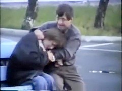 Totally drunk homeless.