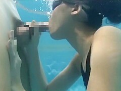 Underwater pool fetish scenes in swimsuits