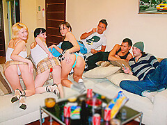 Terrific college sex party, part 1