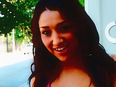 Cute lesbo teens enjoy oral sex before dildo drilling