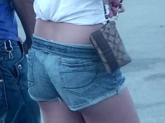 Teen In Denim Shorts