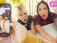 Luna Luxe & Kona Jade & Peter Green in Caught, Stuck, and Fucked - StepSiblings
