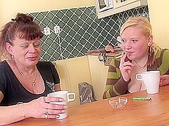 Chubby Teen Doing A Naughty Mature Lesbian - Vladimira And Baram