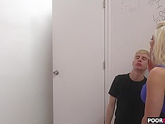 Cuckold watching his Hotwife Holly Heart Taking A Huge Black Cock