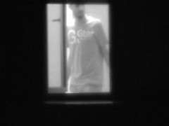 caught neighbors couple ready for sex in the dark window