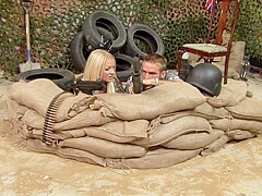 Beautiful gals get screwed hard during war time