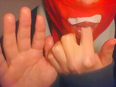 Deborah hand fetish erotic asmr with long nails and bitten nails