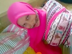 Hijab bondage and cleave gag