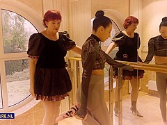 Veri, The Granny Ballet Teacher Is Back With A New Young Lesbian Student 18+ To Please Her Hairy Pus