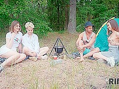 Swap Wives, Mutual Rimming And Anal Fuck In The Forest