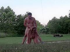 Public Anal and Face Fucking in the Great Outdoors for slut Nicole Rossi