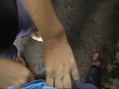 Big tits girl gives me a handjob