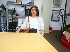 Teen bends over for a hot fuck by movie director with huge cock