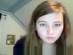Nasty teen webcam strip and play - no study tonight for this cutie