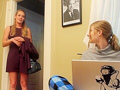 High heel teens and face sitting in the kitchen. Made your day yet?