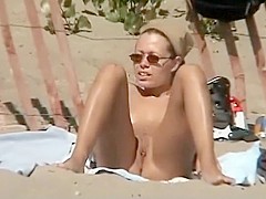 Tight pussies look hot in nude beach video