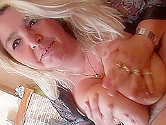 Big Mama Getting Jizz On Her Tits