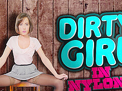 Annabelle Doll in Dirty Girl In Nylons Annabelle Doll - StockingsVR