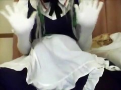 toho sakuya cosplay masturbation / crossdresser