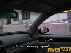 FakeTaxi: Kristine pays with her cum-hole when this babe can not afford the fare
