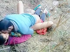Indian college couple outdoor sex