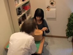 Creampie for slutty Jap during medical examination