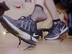Dangling Nike Sneakers