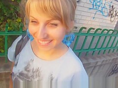 Pickedup eurobabe POV fucked on the balcony