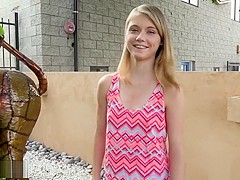 Petite teen Hannah Hays cheats on bf in public