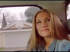 Stunning slut gets her mouth filled with a big black cock