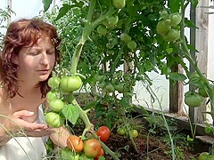 Country Milf Masturbates To Make The Tomatoes Blush