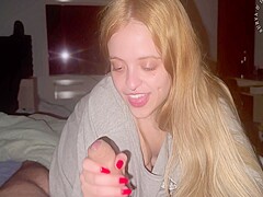 I Was Already In Bed When My Stepsister Surprised Me With A Perfect Blowjob