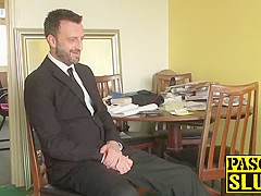 Short blonde hair Mila Milan solo masturbation with hitachi