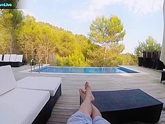 Lovely Christen Courtney love having sex outdoors