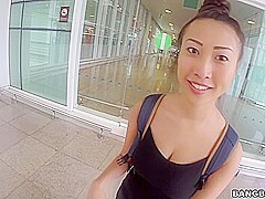 Big Tit Asian Chick Fucked In Public With Sharon Lee