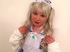 Mukc-113 Horny Cosplayer Immersed In Old Men - Sensitive, Peeing, Perverted Clothed Sex With A Pure 