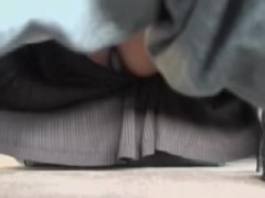 White panty seen on the horny hose up skirt scenes AAA4