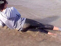 Wet Workout at the Beach