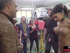 Public Buxom Whore Smashed Hard Sex By Dominant Fucker