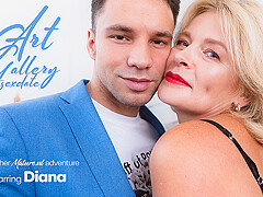 Milf Diana Has An Art Gallery Sexdate With A Young Stud