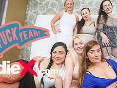 6 Slutty Grannies Playing with Sex Toys! for OldieX