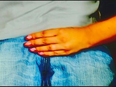 Debbie wants that cock really bad inside her but chose to give him a good handjob instead